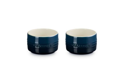 Straight Walled Ramekins, Set of 2 - Nuit | Le Creuset