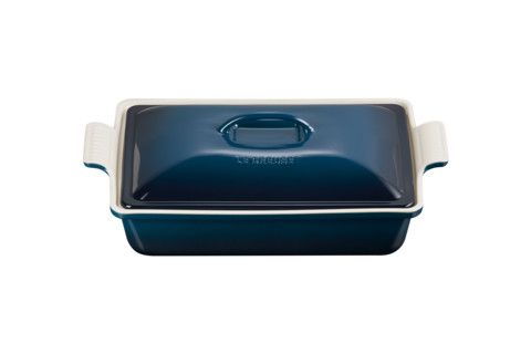 Heritage Covered Rectangular Casserole - Nuit 4 qt. (12" x 9") | Le Creuset