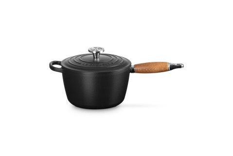 Signature Saucepan with Wood Handle - Licorice 2.25 qt. | Le Creuset