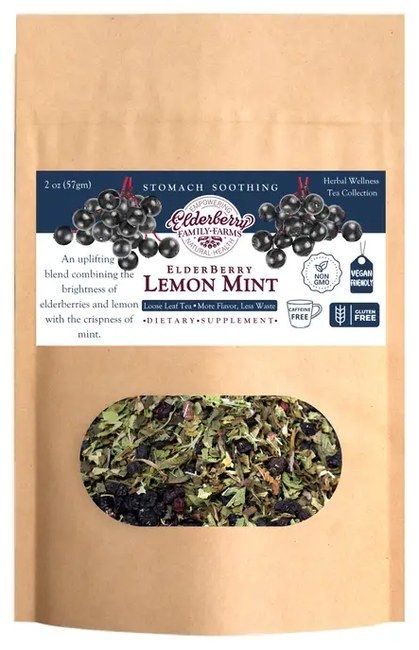 Elderberry Lemon Mint Tea Refill Bag