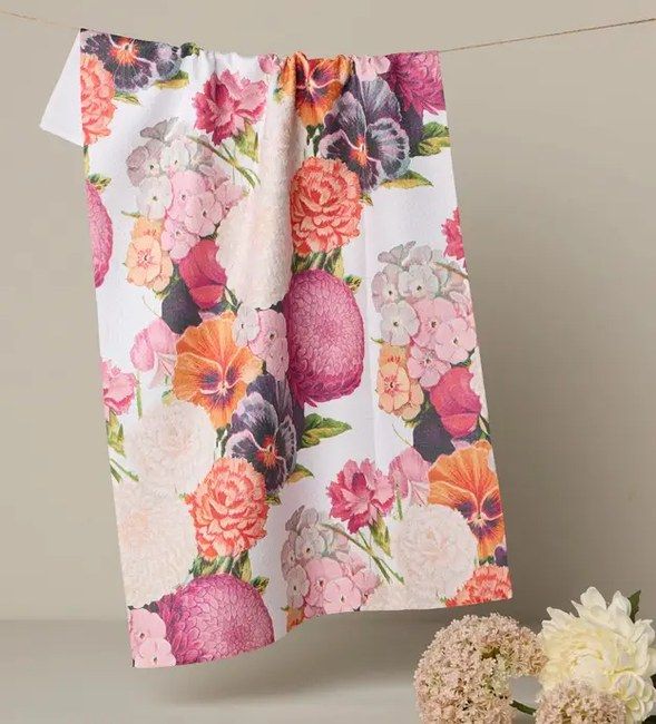 Ecstatic Blooms Tea Towel