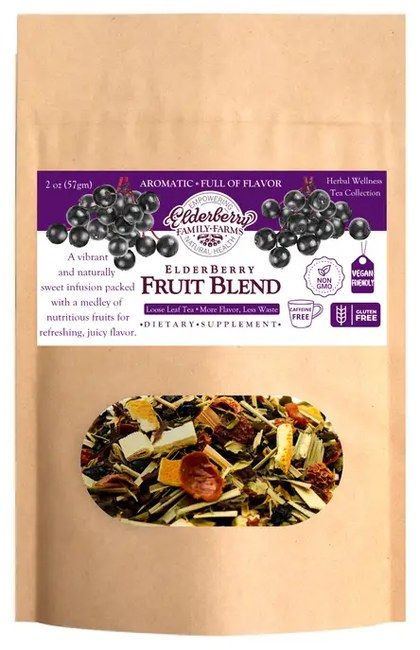 Elderberry Fruit Blend Tea Refill Bag