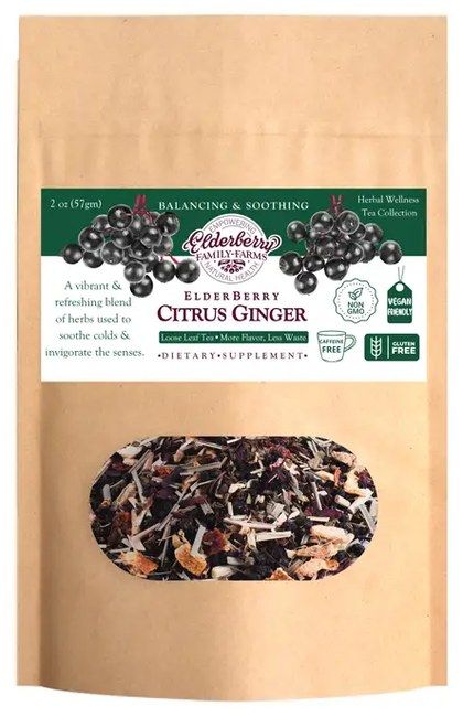 Elderberry Citrus Ginger Tea Refill Bag