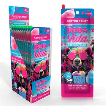 Bobavida Popping Boba - Super Cotton Candy, 10ct
