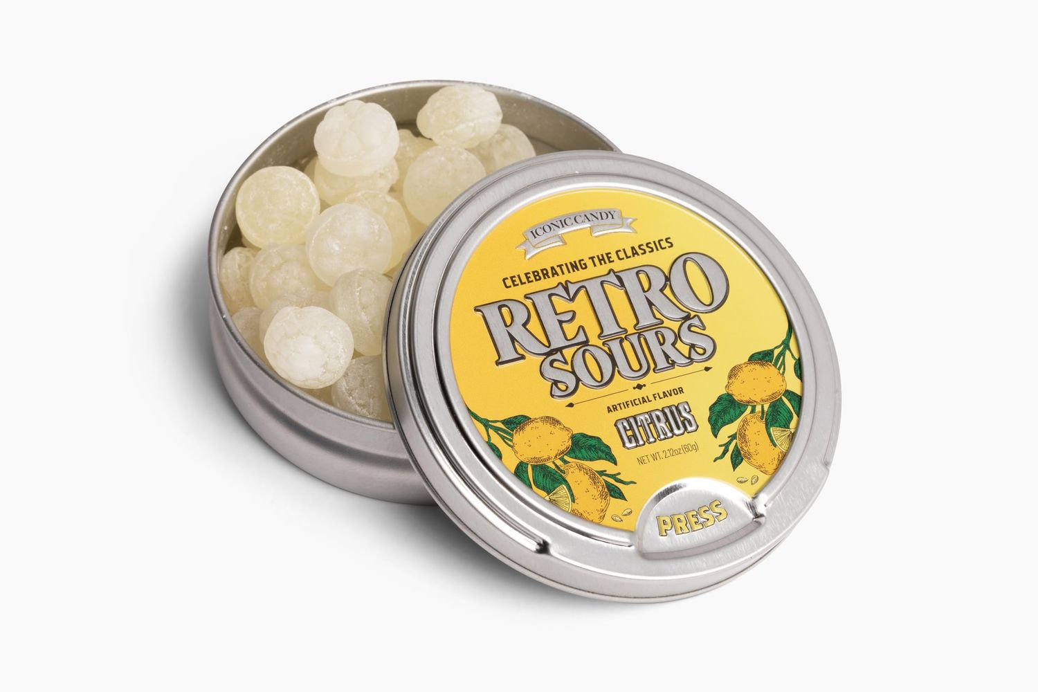 Retro Sours Citrus, 2.12oz Tin, 8ct