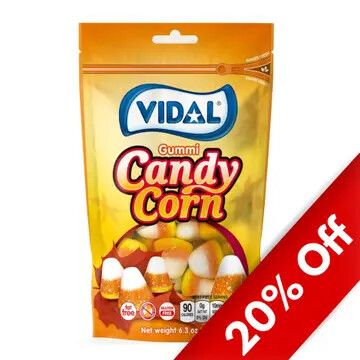 Vidal Gummi Candy Corn Gusset Bag, 6.35oz, 7ct