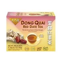 Dong Quai Red Date Tea 10 sachets Ginger Tea Ginger Honey Crystals - 10 Sachets Instant Ginger Tea, Caffeine Free, Hot o