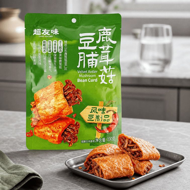Velvet Antler Mushroom Bean Curd 3.53 oz