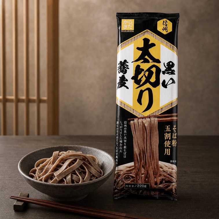 Black Thick Soba Noodle 7.76oz