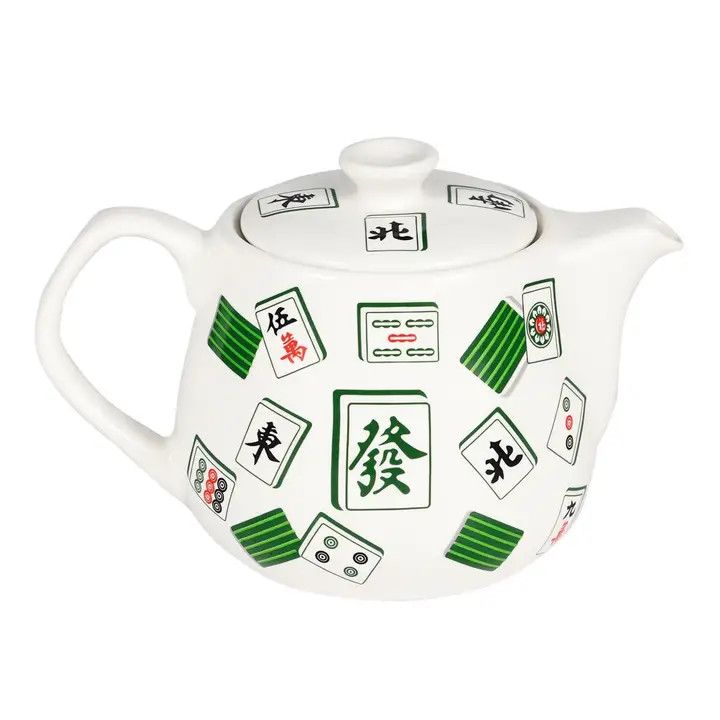 15oz 4.5"H Mahjong Tea Pot (1/36)