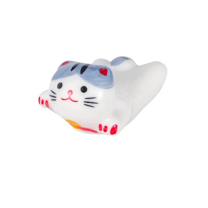 Cat Chopsticks Rest 2"L Gray (12/288)