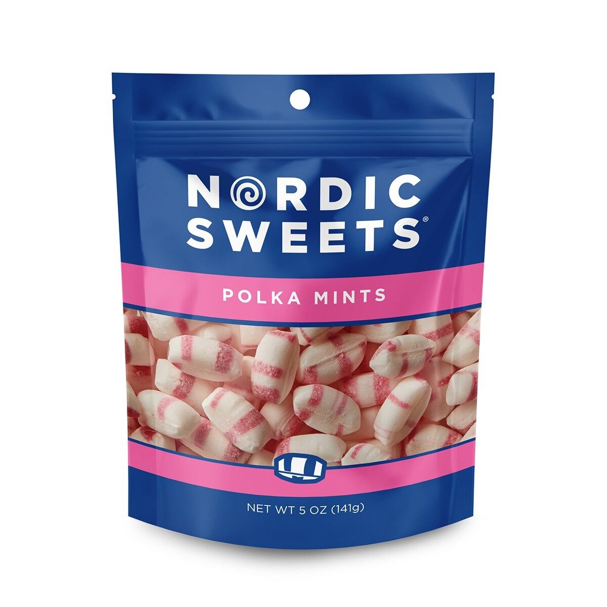 Polka Mints (Peppermint) Resealable Peggable Pouch