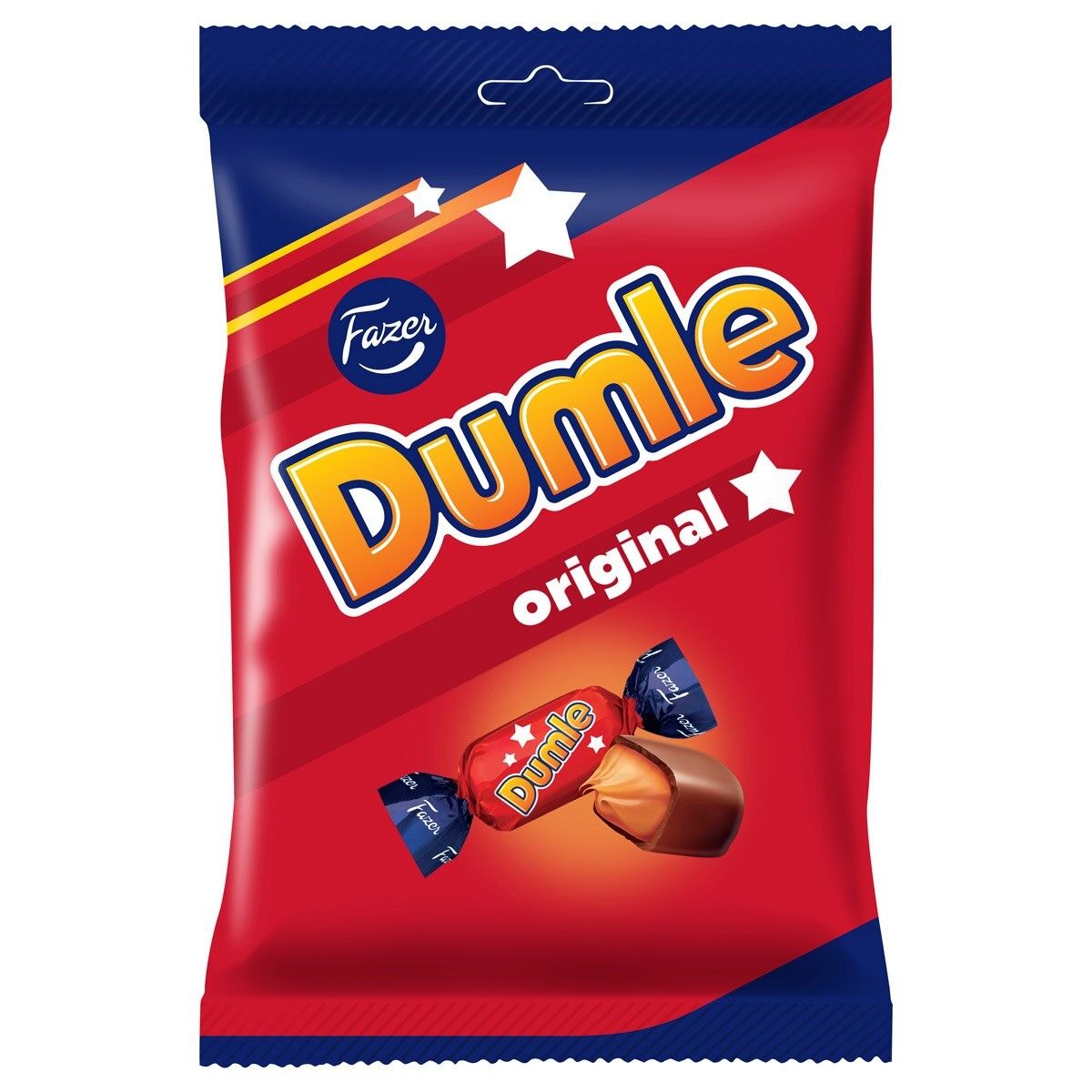 Dumle Soft Toffee with Milk Chocolate Peggable Bag