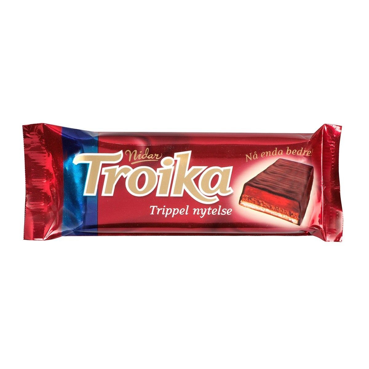 Troika Dark Chocolate with Marzipan, Truffles &amp; Raspberry Jelly Bar
