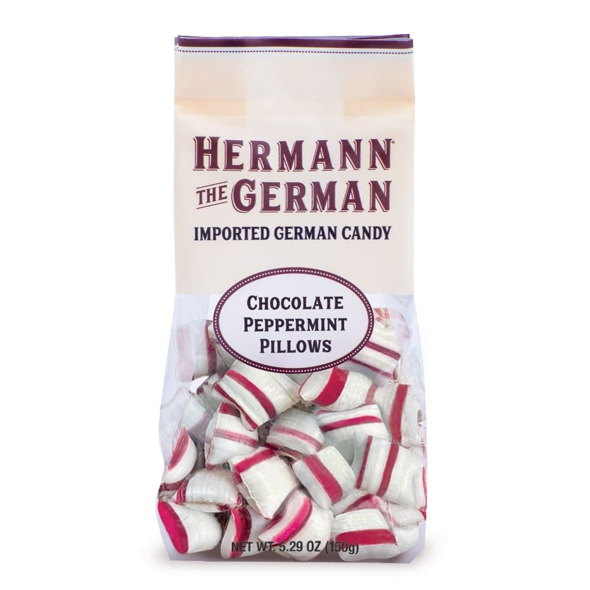 Chocolate Filled Peppermint Pillows Candy