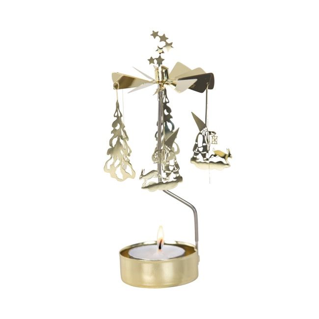 Gold Winterland Rotary Candleholder