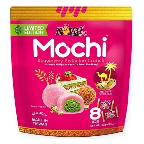 Royal Family Limited Edition Strawberry Dubai Chocolate Mochi 120g (Taiwan) | Global Bite Co