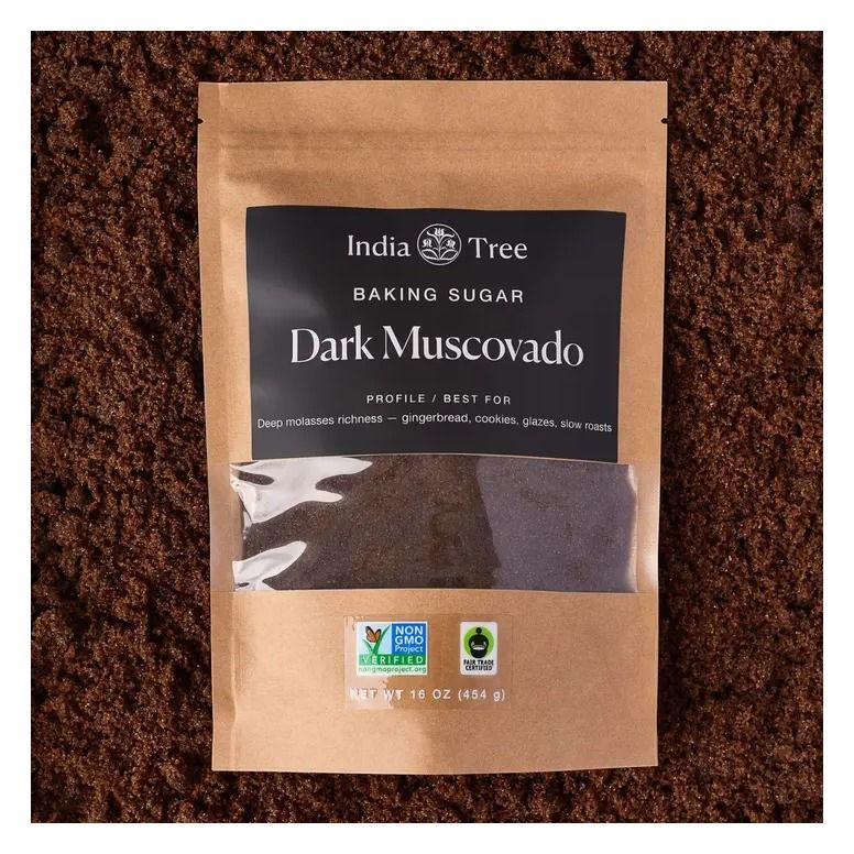 Dark Muscovado Sugar - Pouch (1 lb) | India Tree