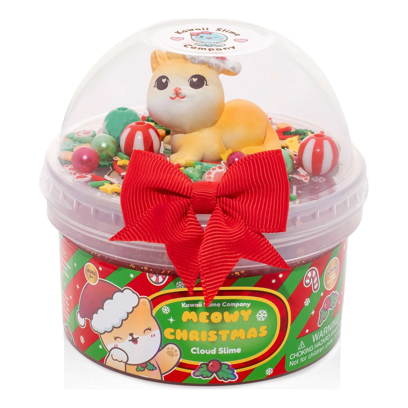 Meowy Christmas Cloud Signature Dome™ Slime | Kawaii Slime Company