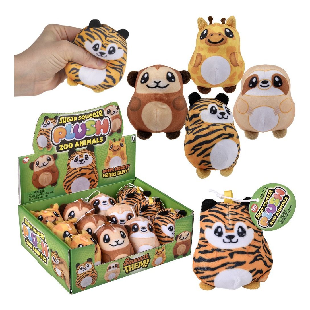 Sugar Squeeze Plush 2.75" - Zoo Assortment | Toy Network