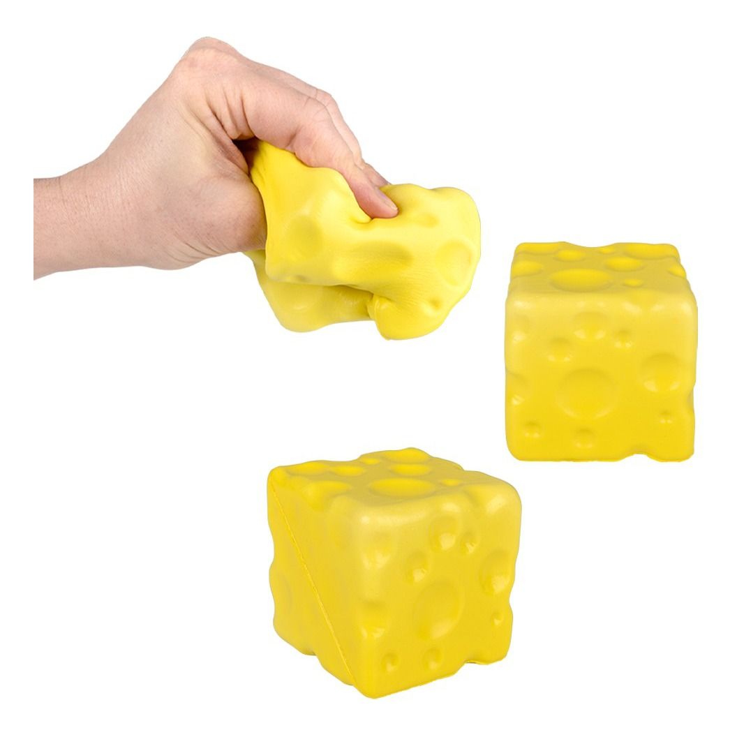 Super Soft Slow Rise Squish Cheese 2.75" | Toy Network
