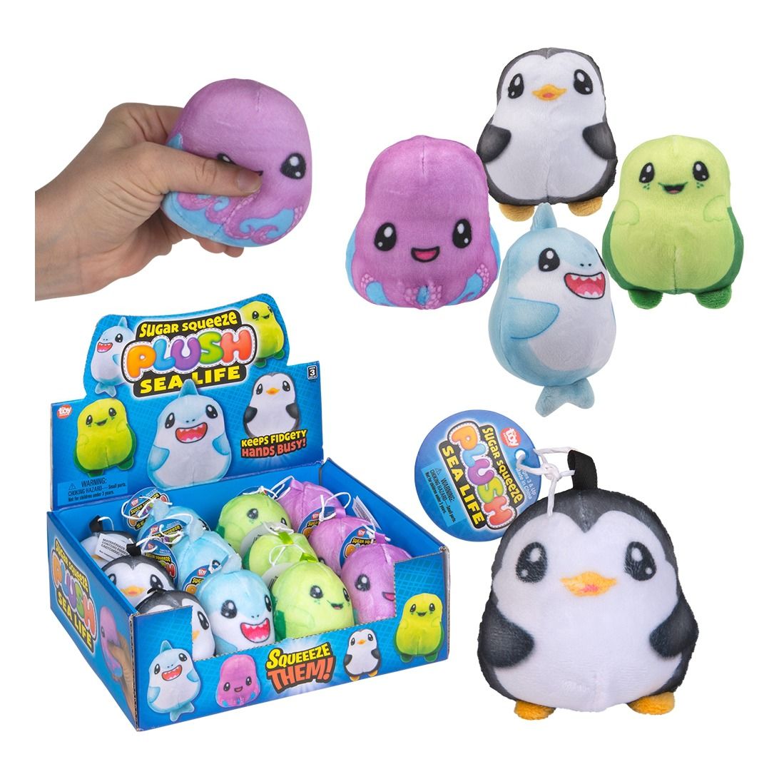 Sugar Squeeze Plush 2.75" - Sealife Assortment | Toy Network