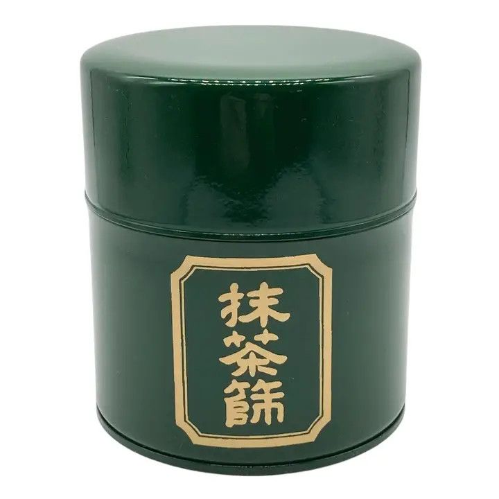 Matcha Tin with Mesh Sifter and Scoop – Green, 150 g | Urban Tokyo