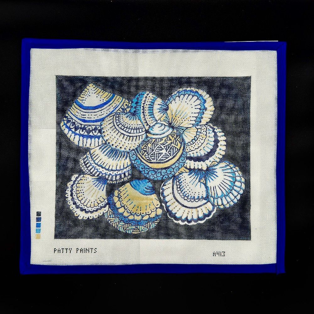 Blue &amp; White Shells