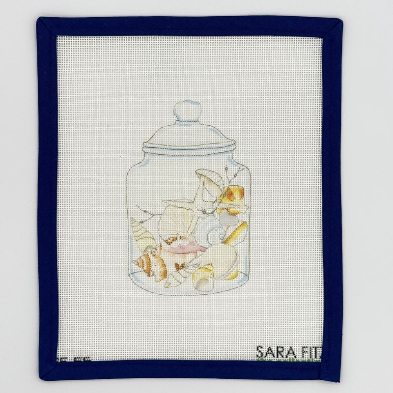 Glass Shell Jar
