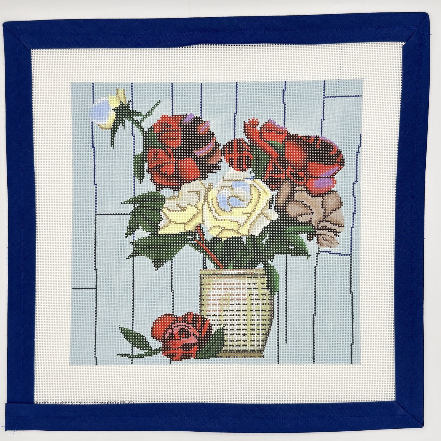 Roses, Small On Old Barnwood