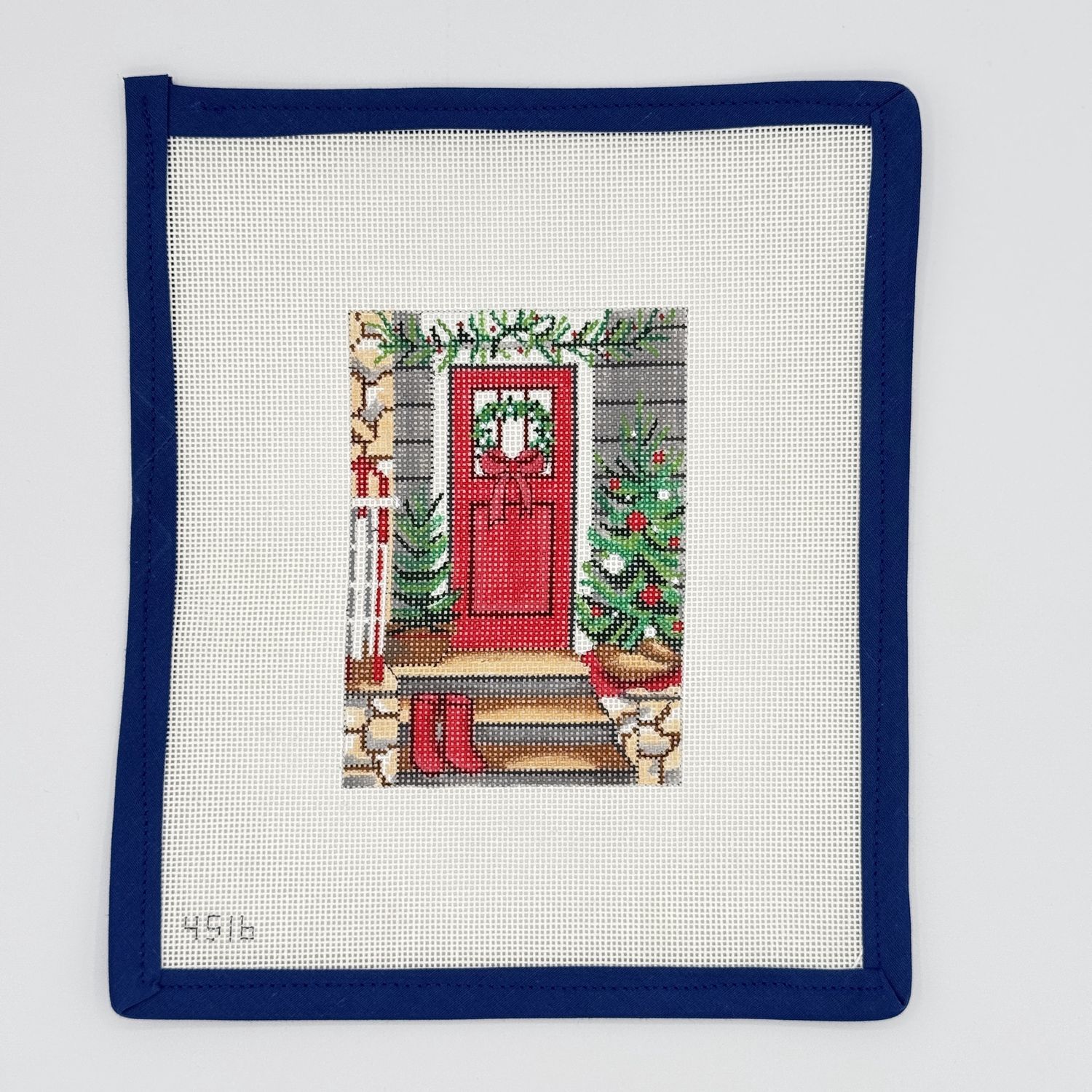 Historic Red Christmas Door