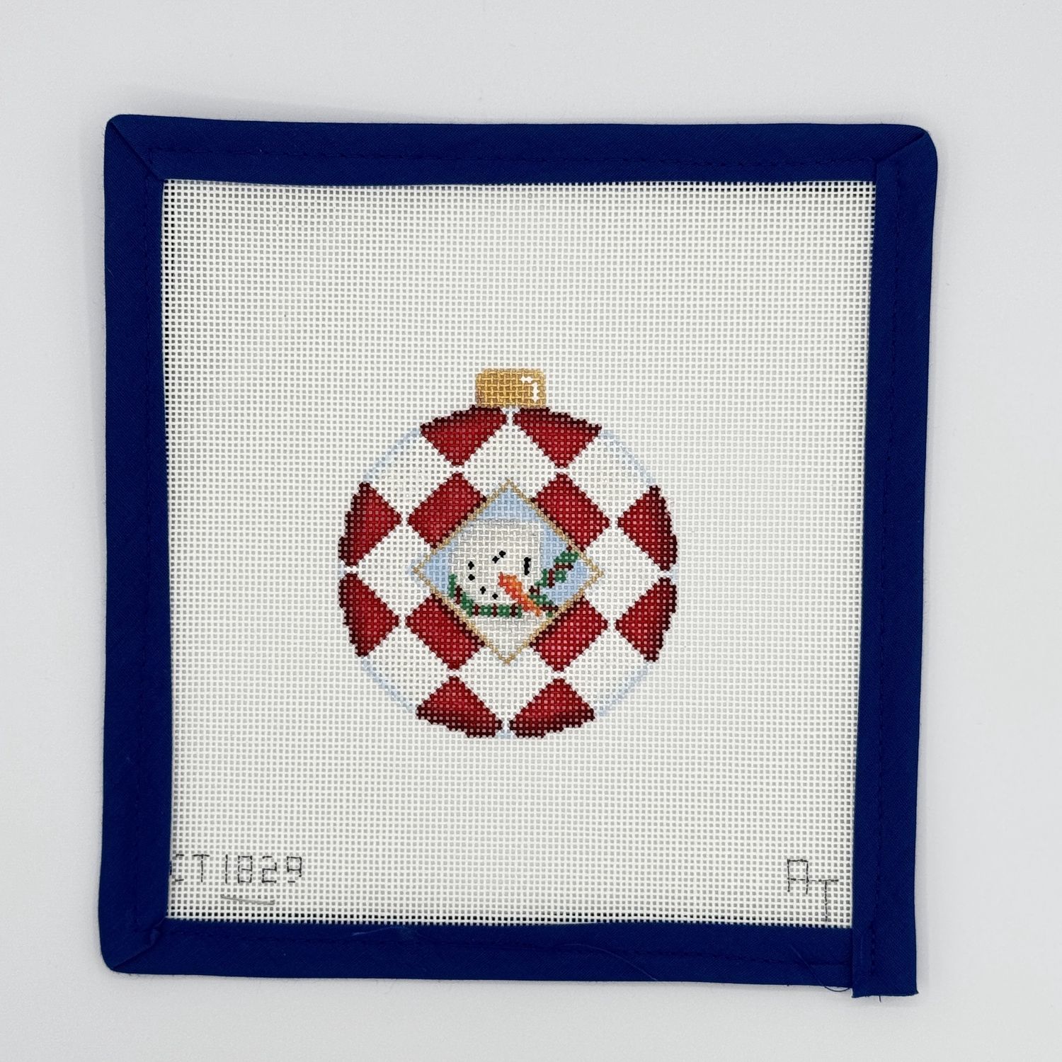 Snowman Check Ornament