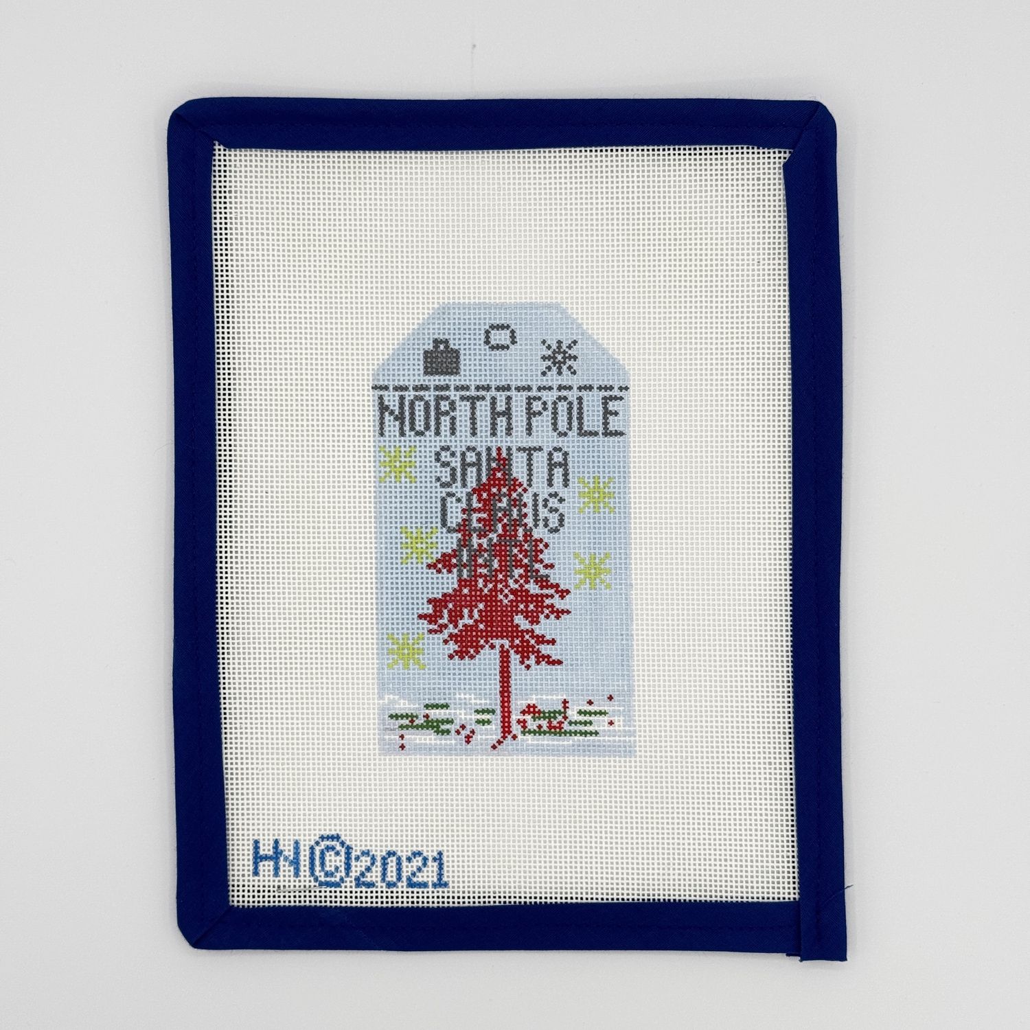 North Pole Retro Tag