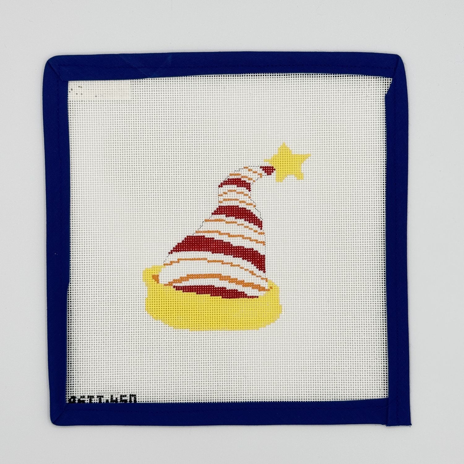 Stocking Hat with Yellow Rim