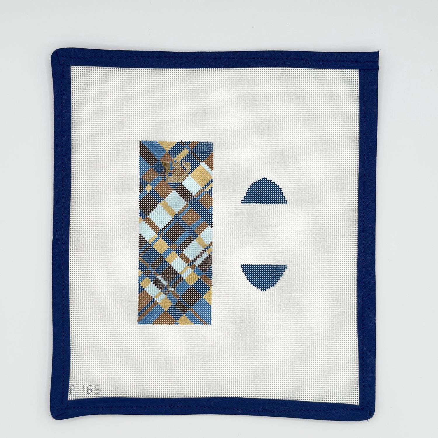 Blue Plaid Mezuzah