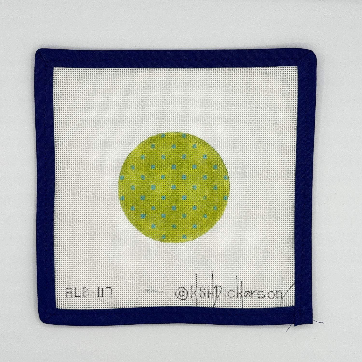 Bright Disk - Lime with Turquoise Insert