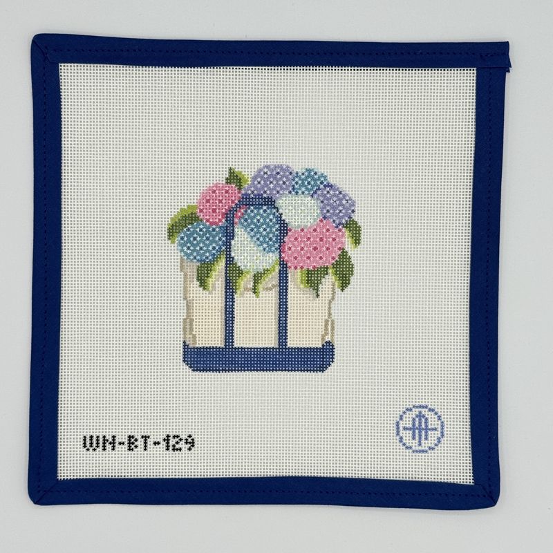 Blooming Hydrangea Boat Tote - Multi