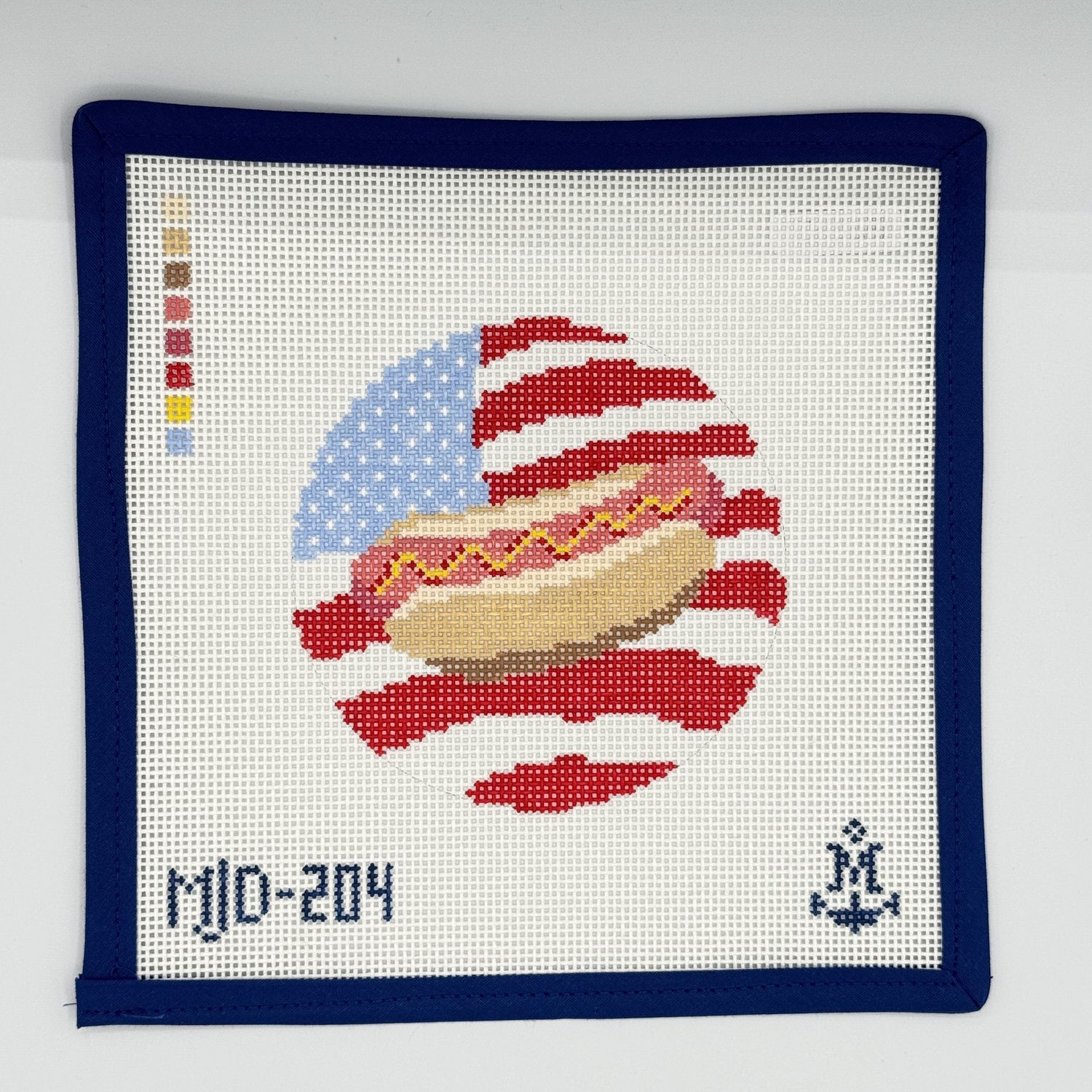 American Flag Hot Dog