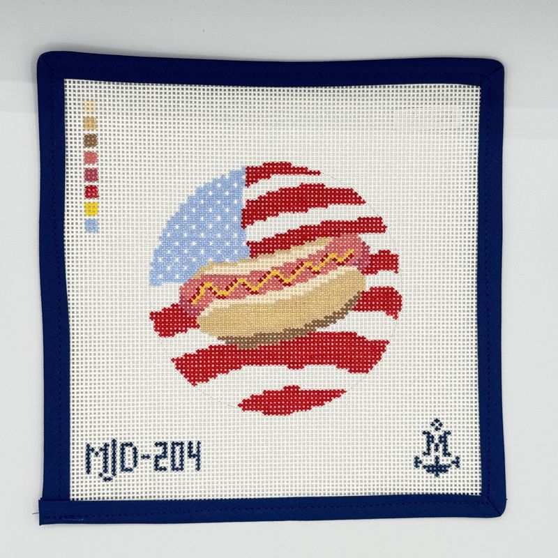 American Flag Hot Dog