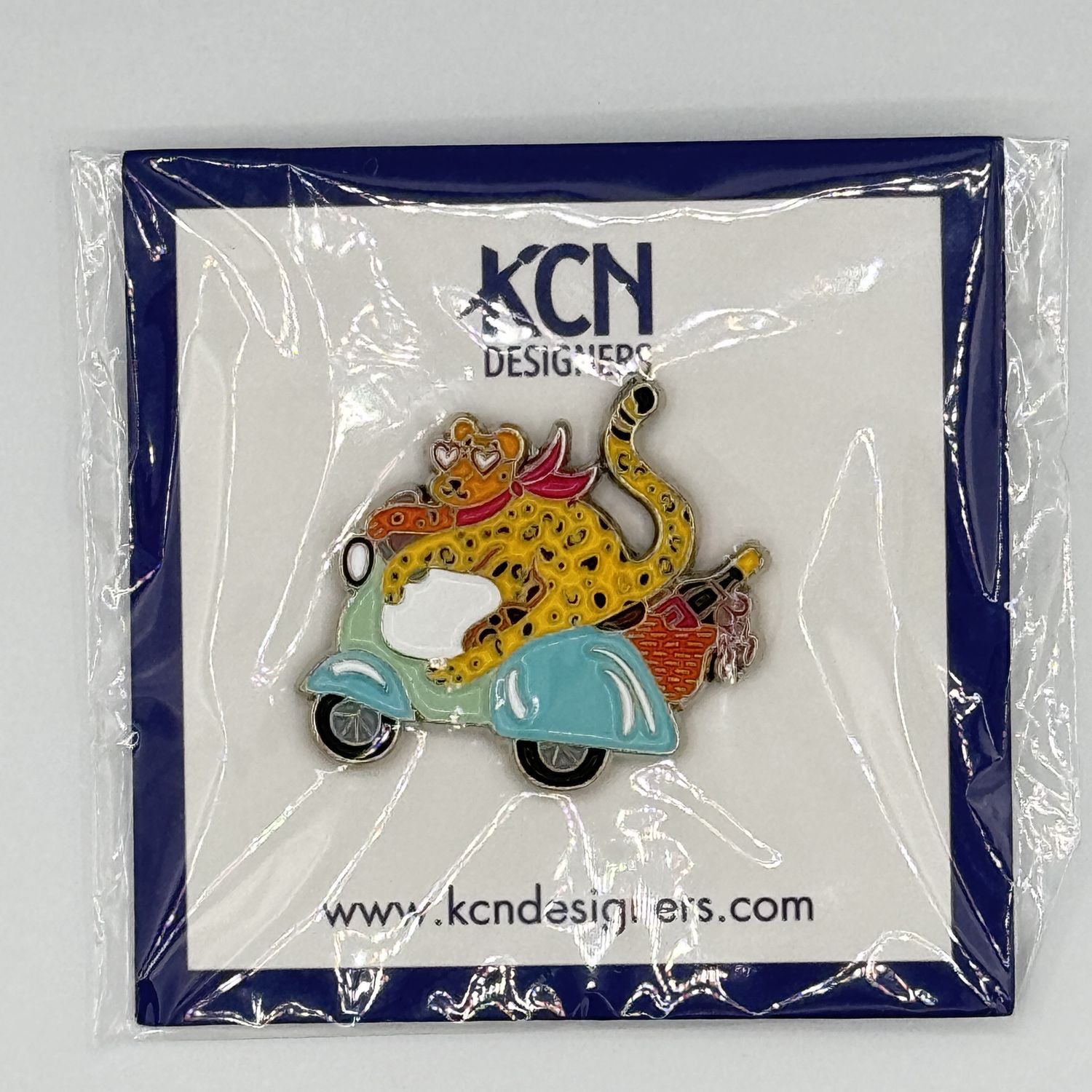 Leopard on Scooter Needleminder