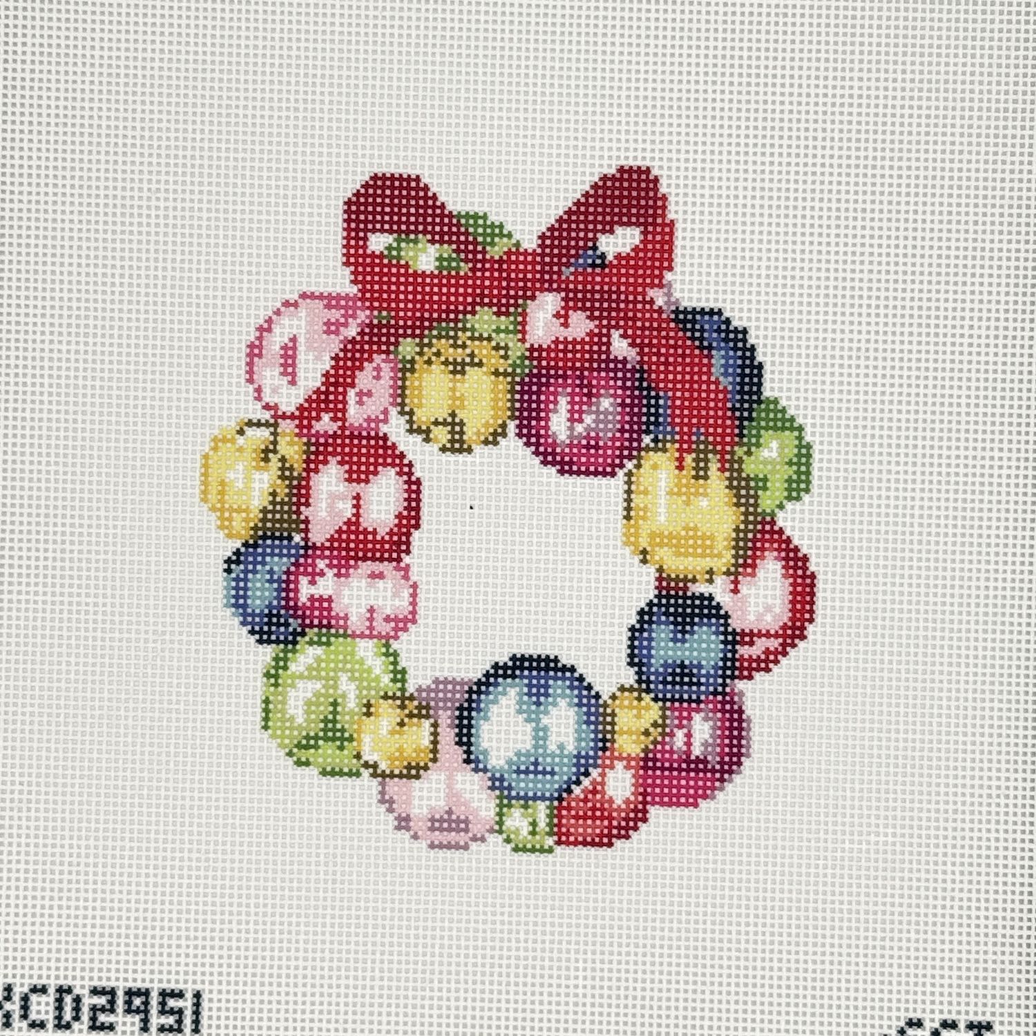 Glass Ornament Wreath