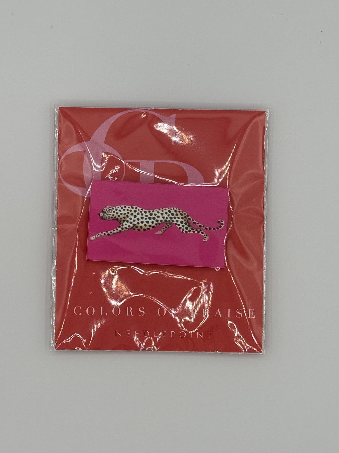 Cheetah on Pink Needleminder
