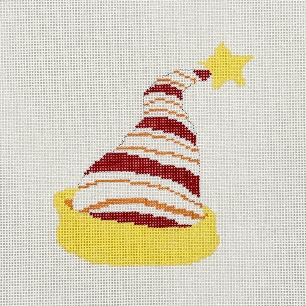 Stocking Hat with Yellow Rim