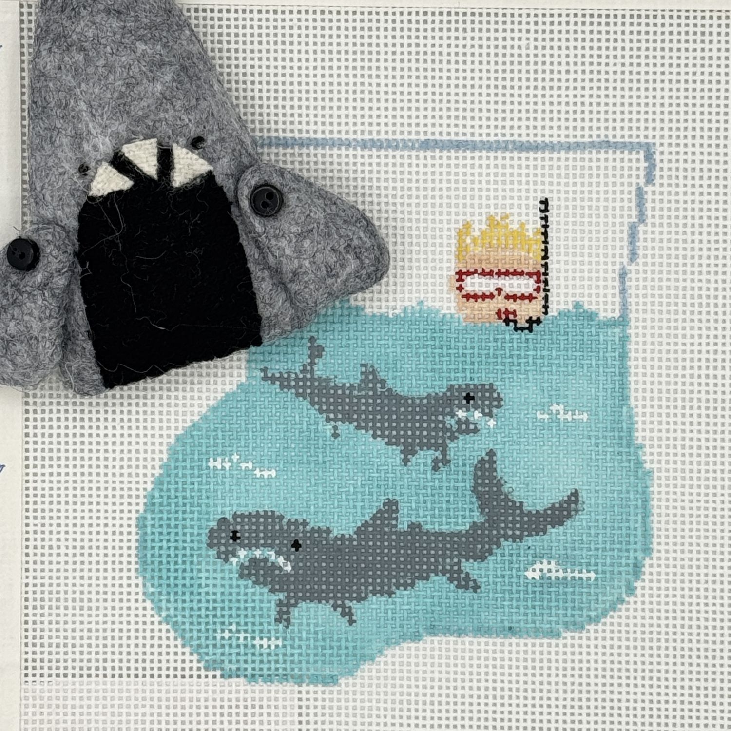 Shark with Shark Mini Sock