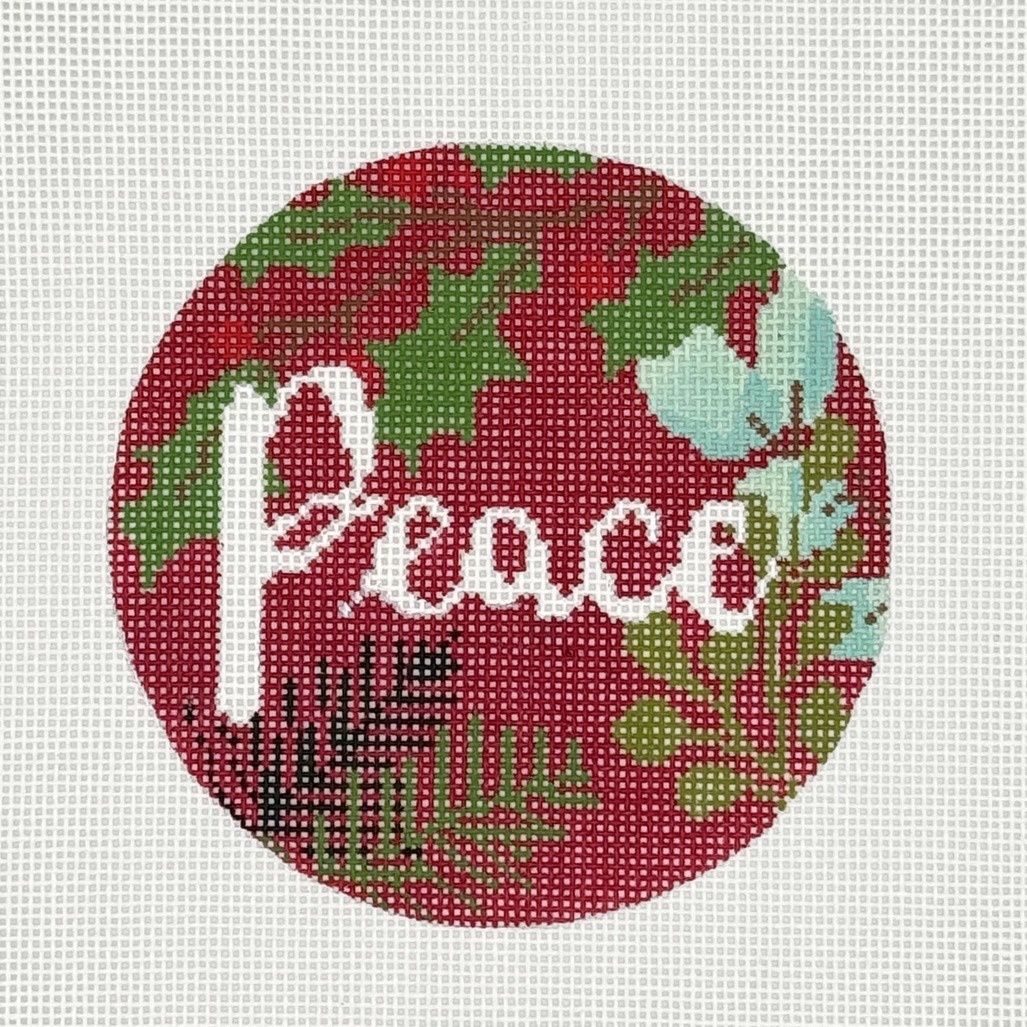 Botanical Peace on Red
