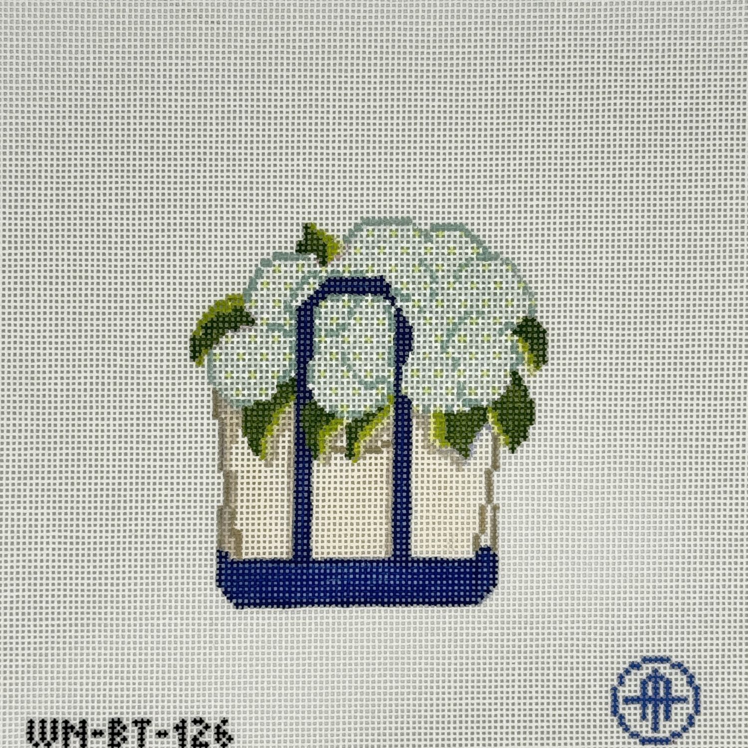 Blooming Hydrangea Tote - White