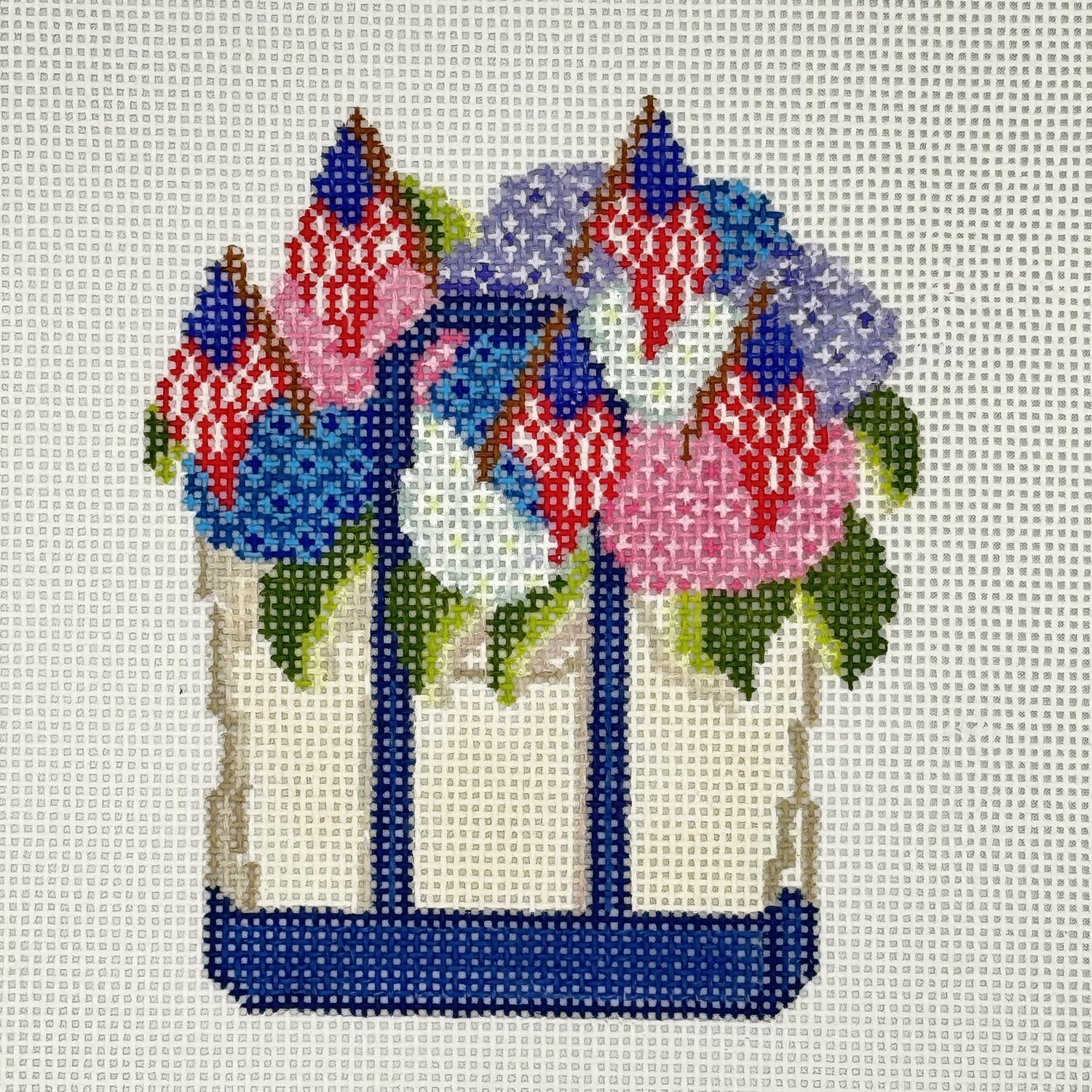 Red, White and Bloom Tote