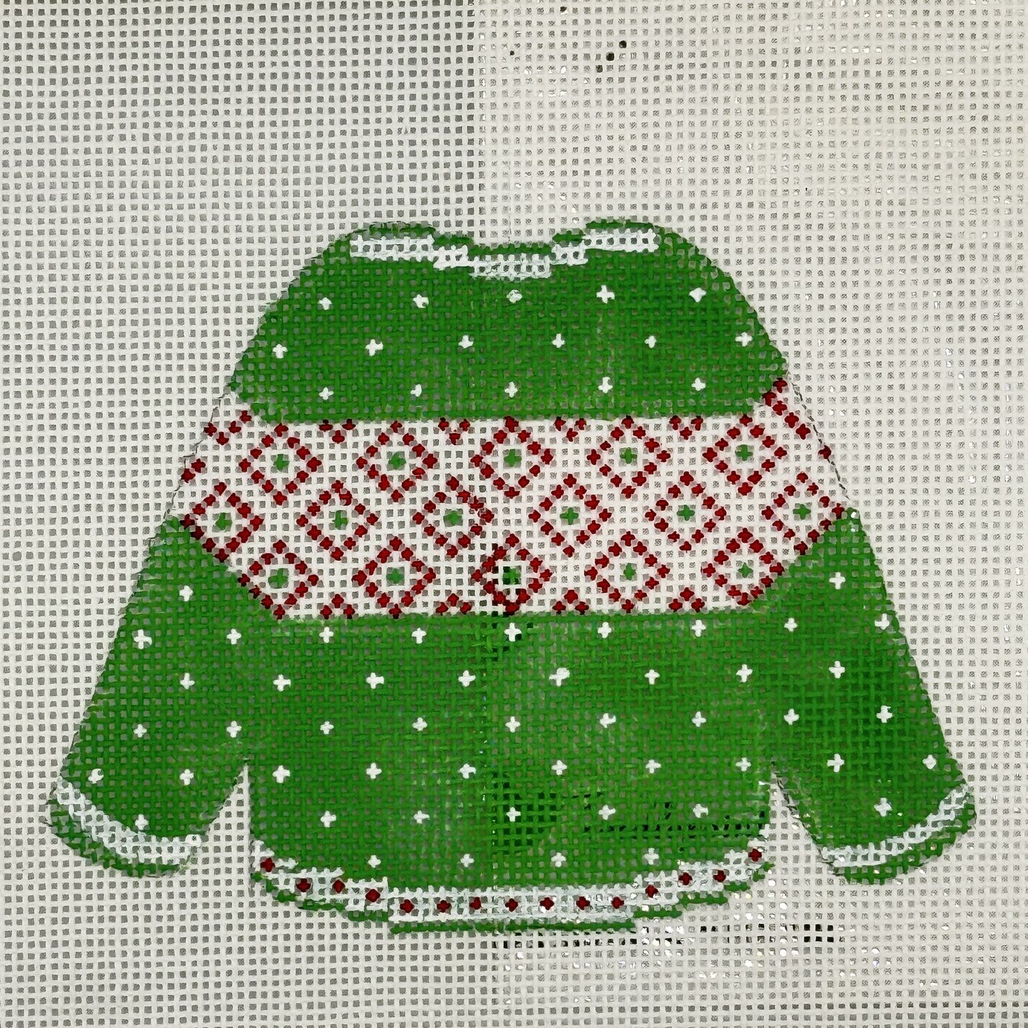 Green Dotted Sweater