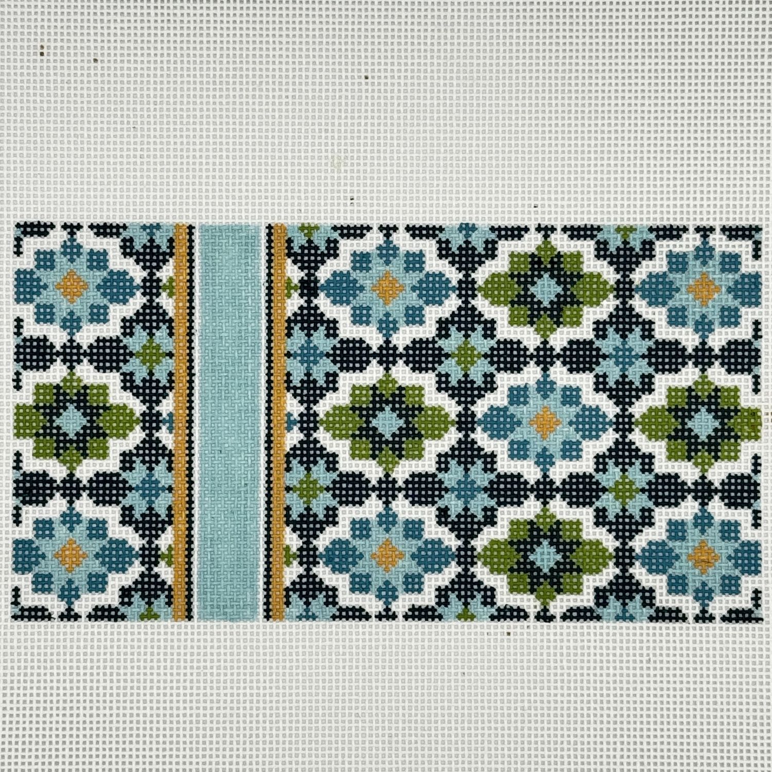 Aqua/Green Tile Eyeglass Case