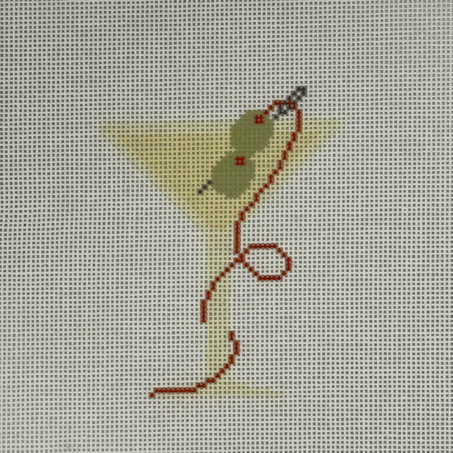 Needlepoint Martini
